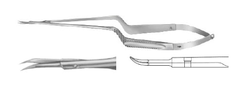 МІКРО НОЖИЦІ БАГНЕТ. ДЕЛІКАТ. ВИГН. 190MM